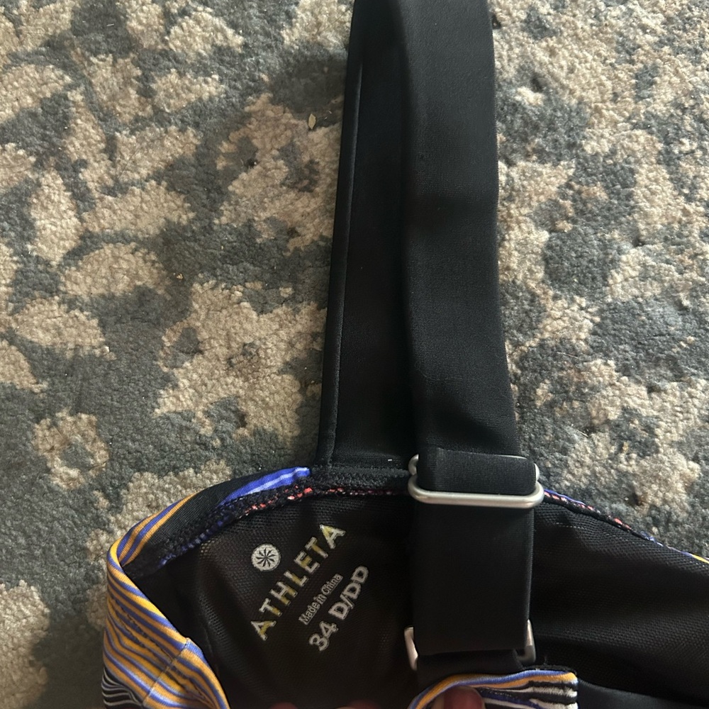 Athleta striped two piece. NWOT, never worn - Picture 9 of 11
